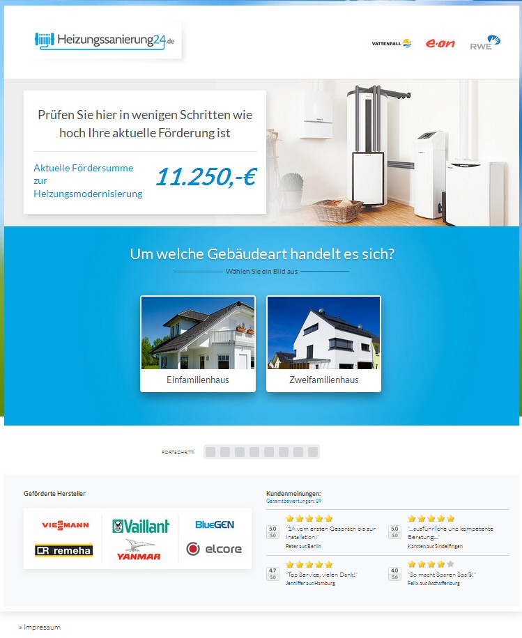 Startseite www.heizungssanierung24.de